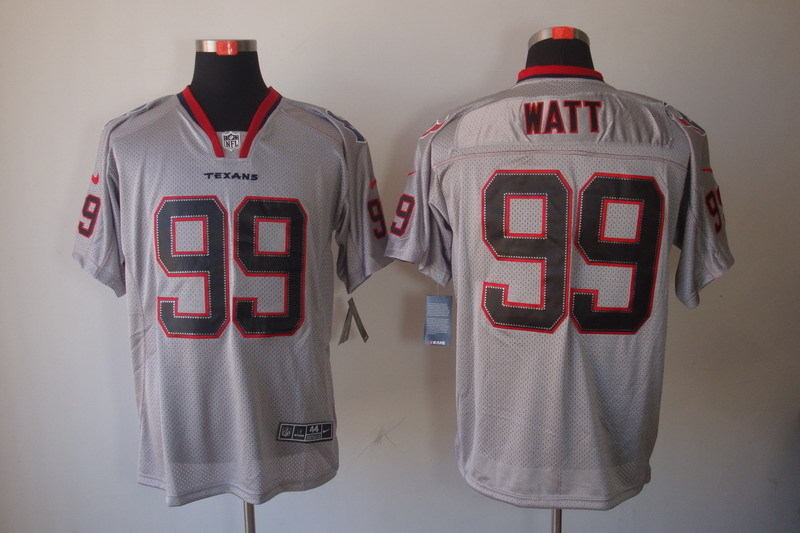 Men's Houston Texans J.J. Watt #99 Gray Jersey